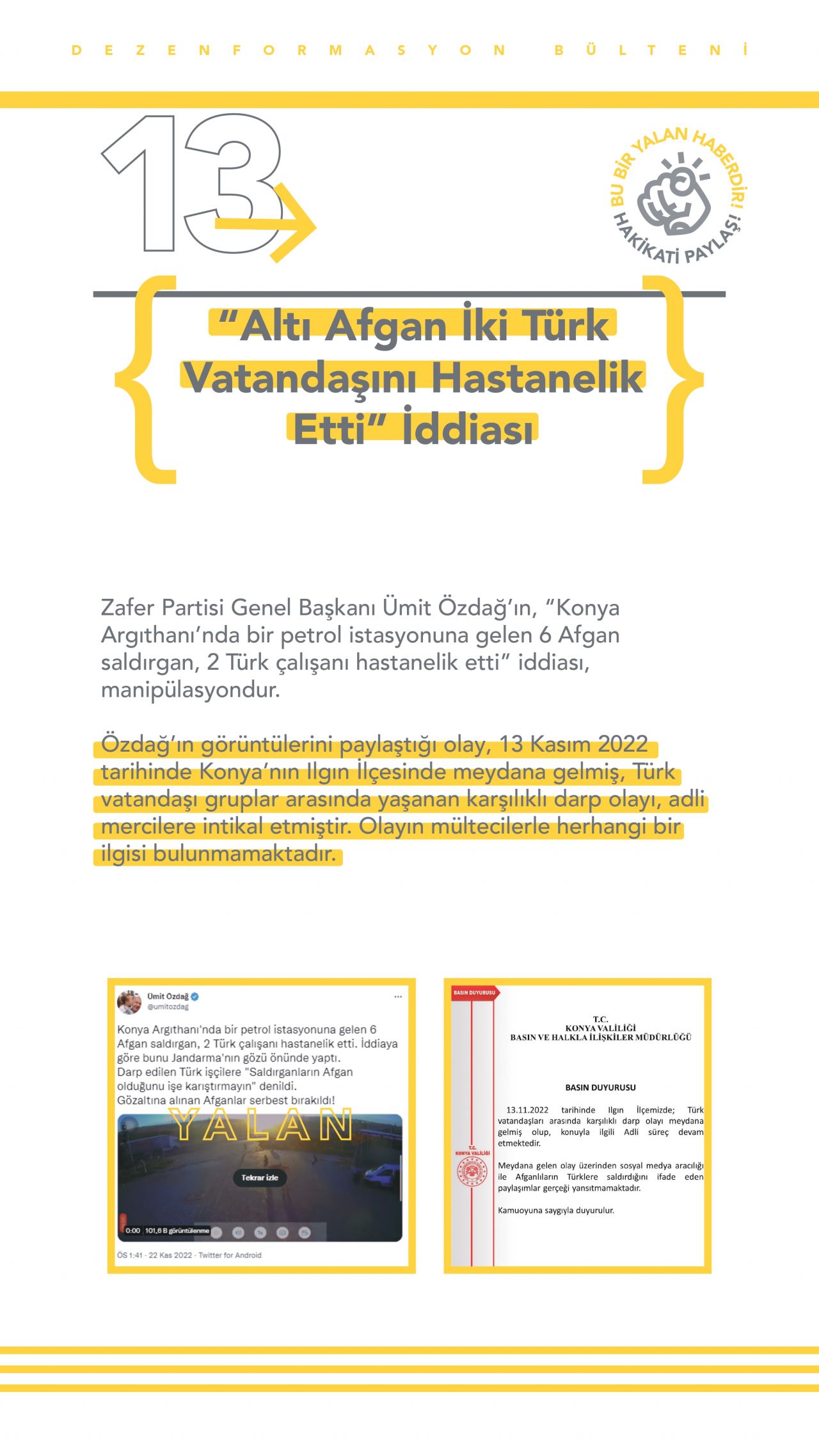 İletişim Başkanlığı yalan haberleri listeledi 14