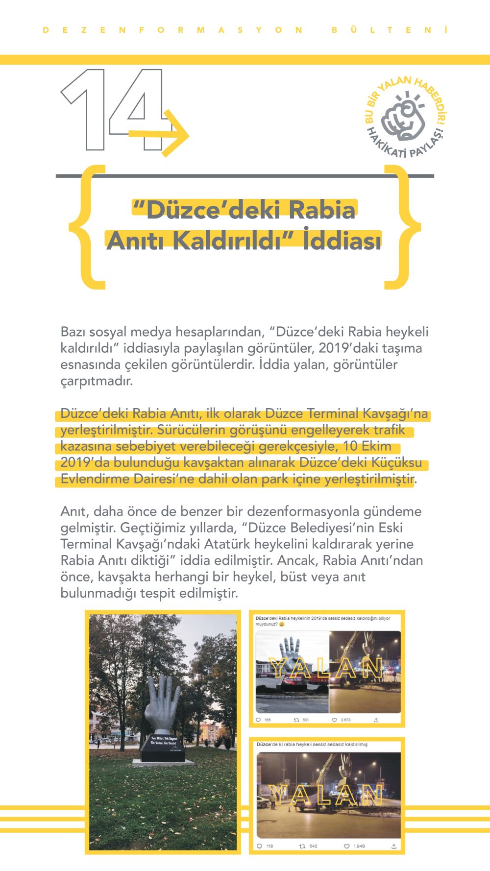 İletişim Başkanlığı yalan haberleri listeledi 15