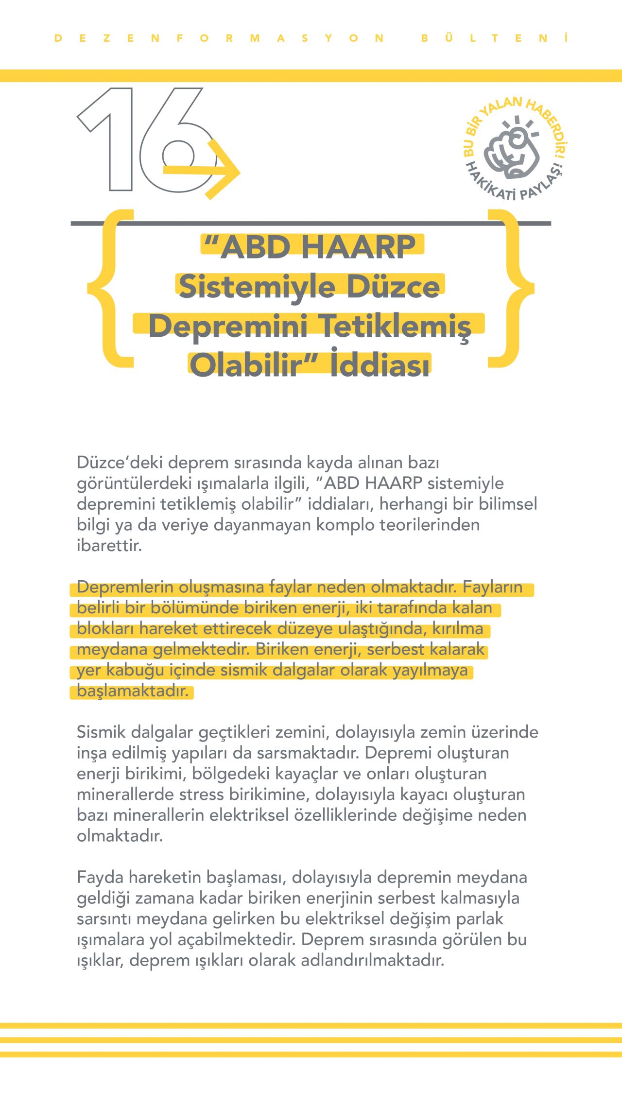İletişim Başkanlığı yalan haberleri listeledi 17