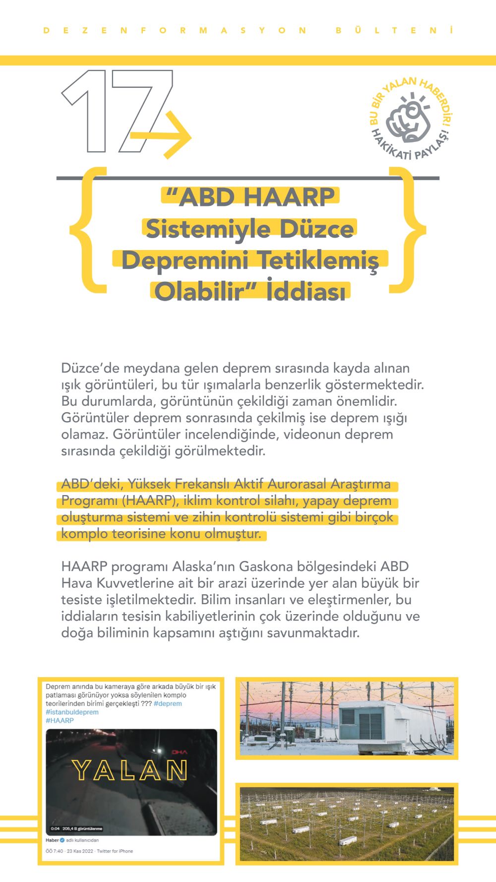 İletişim Başkanlığı yalan haberleri listeledi 18