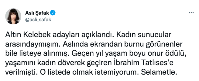 Bazı ünlü isimler ''48'inci Pantene Altın Kelebek Ödülleri'' adaylığından çekildiklerini duyurdular 7