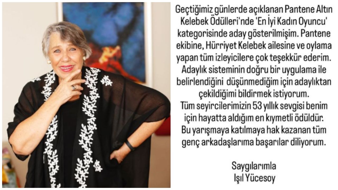 Bazı ünlü isimler ''48'inci Pantene Altın Kelebek Ödülleri'' adaylığından çekildiklerini duyurdular 6