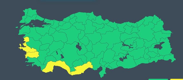 Meteorolojiden 4 ile sarı kodlu uyarı! Kuvvetli yağış bekleniyor 5