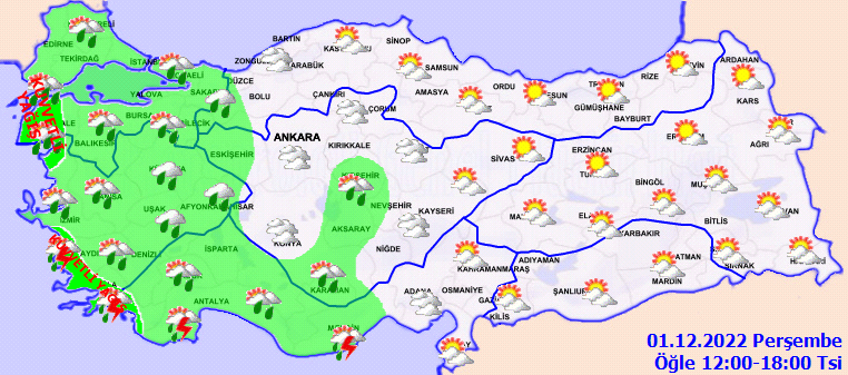 Meteorolojiden 4 ile sarı kodlu uyarı! Kuvvetli yağış bekleniyor 3