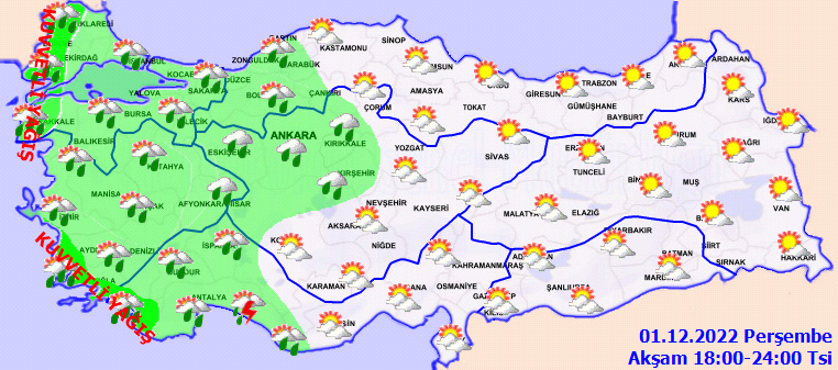 Meteoroloji bölge bölge uyardı! Karla karışık yağmur ve kar… 9