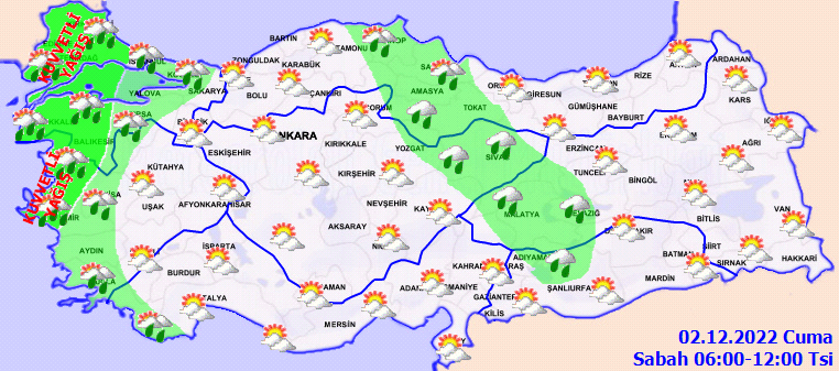 Meteoroloji bölge bölge uyardı! Karla karışık yağmur ve kar… 11