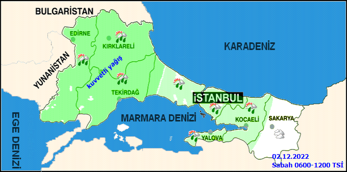 İstanbul’a kuvvetli yağış uyarısı yapıldı! Evden şemsiyesiz çıkmayın 2