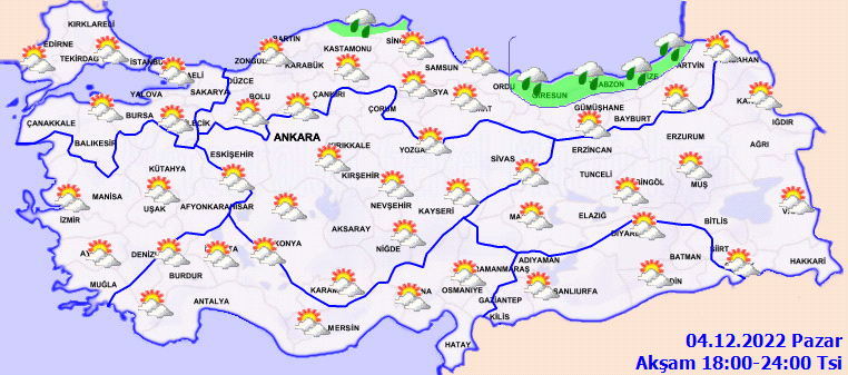 Meteorolojiden sağanak yağış ve kar uyarısı! İşte 4 Aralık Pazar hava durumu… 4