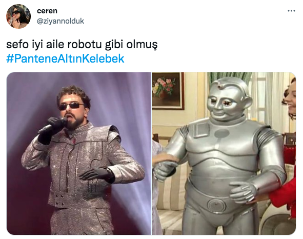 Sefo'nun Altın Kelebek kostümü dalga konusu oldu! ''İyi Aile Robotu dizisindeki Babür'e benzemiş'' 18