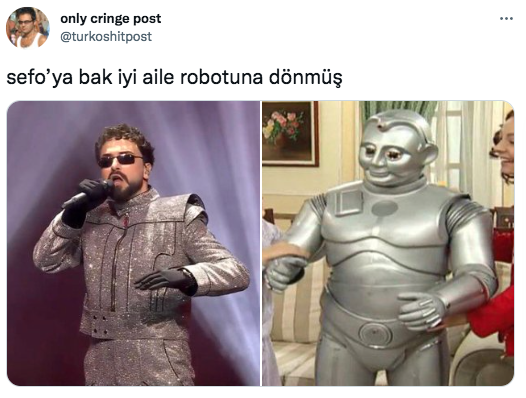 Sefo'nun Altın Kelebek kostümü dalga konusu oldu! ''İyi Aile Robotu dizisindeki Babür'e benzemiş'' 5