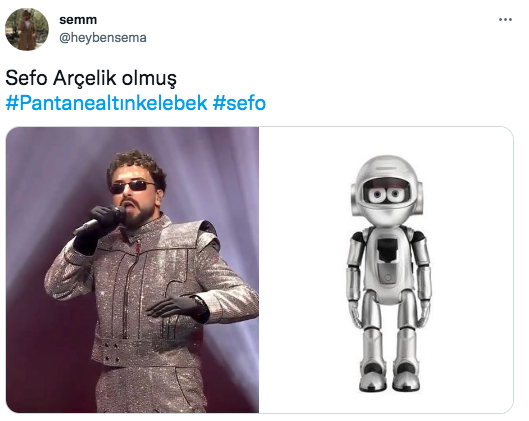 Sefo'nun Altın Kelebek kostümü dalga konusu oldu! ''İyi Aile Robotu dizisindeki Babür'e benzemiş'' 6