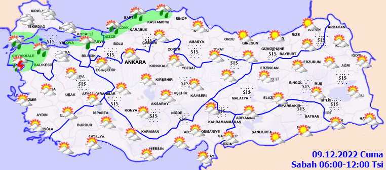 Meteorolojiden o illere sağanak yağış uyarısı! İşte, 9 Aralık Cuma hava durumu tahminleri 2
