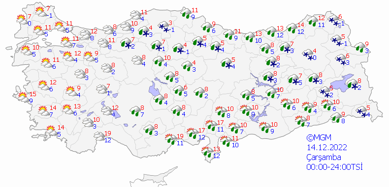 Meteoroloji hafta sonu için uyarı yaptı! Yağmur ve lodos geliyor 18