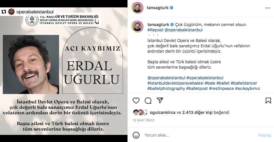Balet ve koreograf Erdal Uğurlu 57 yaşında hayatını kaybetti 3