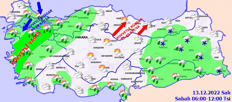 Meteoroloji ‘‘Sel olabilir’’ dedi ve çok sayıda il için kuvvetli yağış uyarısı yaptı 2