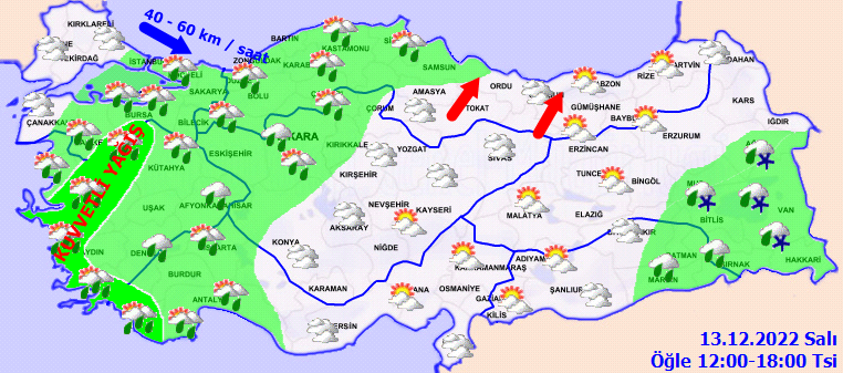 Meteoroloji ‘‘Sel olabilir’’ dedi ve çok sayıda il için kuvvetli yağış uyarısı yaptı 3