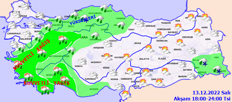 Meteoroloji ‘‘Sel olabilir’’ dedi ve çok sayıda il için kuvvetli yağış uyarısı yaptı 4