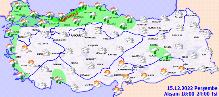 Meteoroloji çok sayıda il için kuvvetli yağış uyarısı yaptı 4
