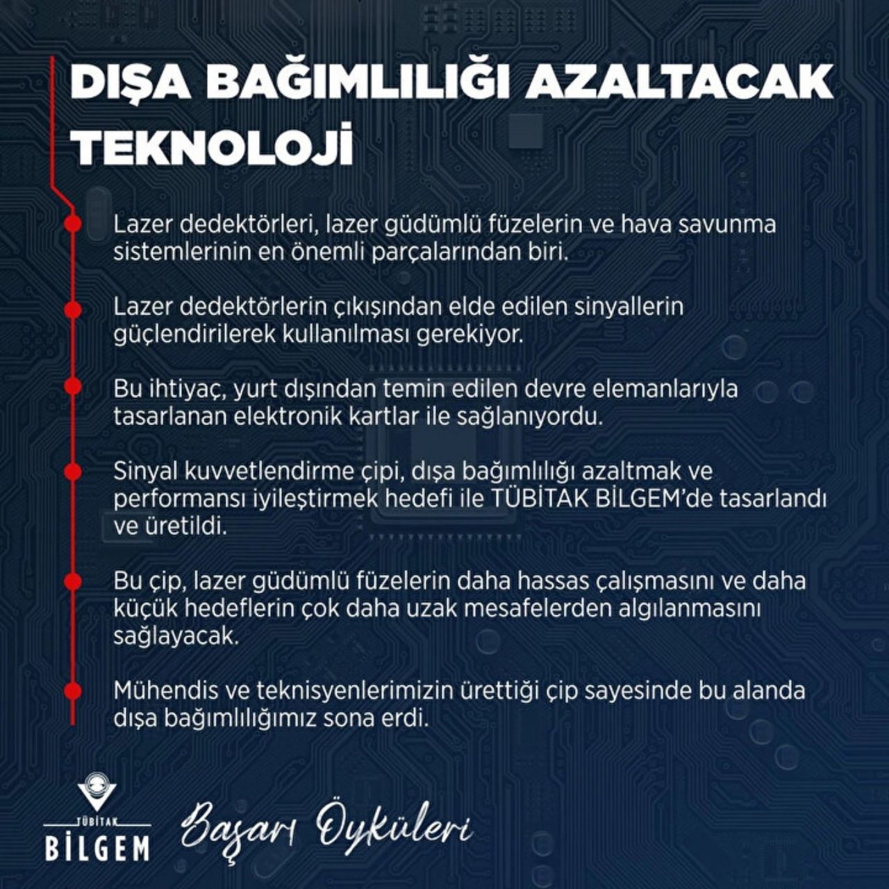 TÜBİTAK, yerli imkanlarla Lazer Dedektör Sinyal Kuvvetlendirme Çipi" üretildiğini duyurdu 11