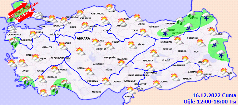 Sağanak, fırtına, sis, kar...Meteoroloji çok sayıda ile uyarı yaptı 3