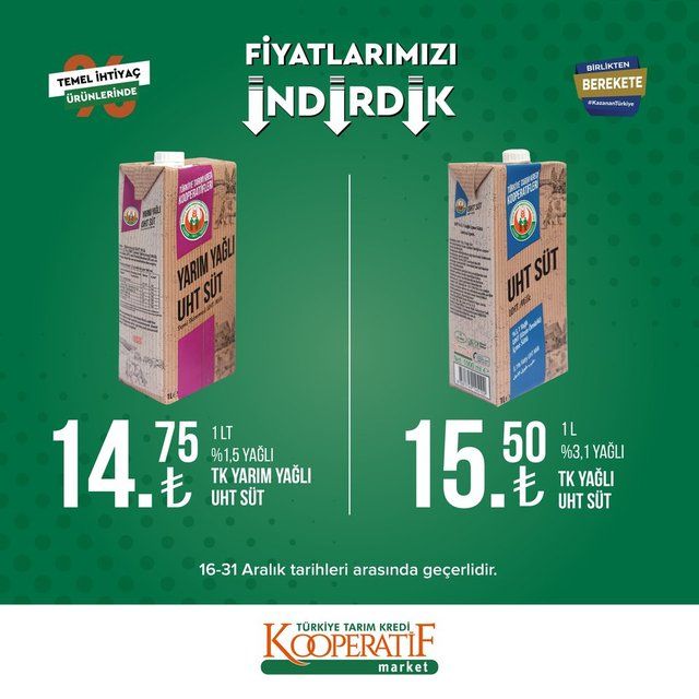 16 - 31 Aralık 2022 Tarım Kredi Marketleri indirim ürün kataloğu! Gıda ürünlerinde dikkat çeken indirim 8