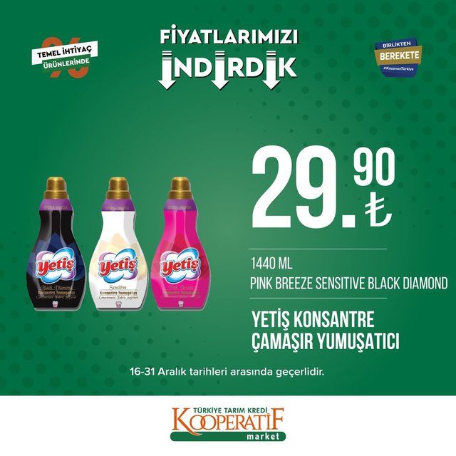 16 - 31 Aralık 2022 Tarım Kredi Marketleri indirim ürün kataloğu! Gıda ürünlerinde dikkat çeken indirim 3