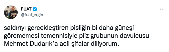 Ünlü isimler, Piiz'in davulcusu Mehmet Dudarık'ın uğradığı saldırıya sessiz kalmadı 4