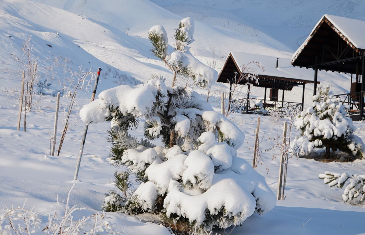 Erciyes Dağı'nda kar kalınlığı 40 santimi buldu 2