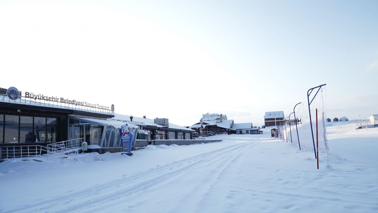 Erciyes Dağı'nda kar kalınlığı 40 santimi buldu 7