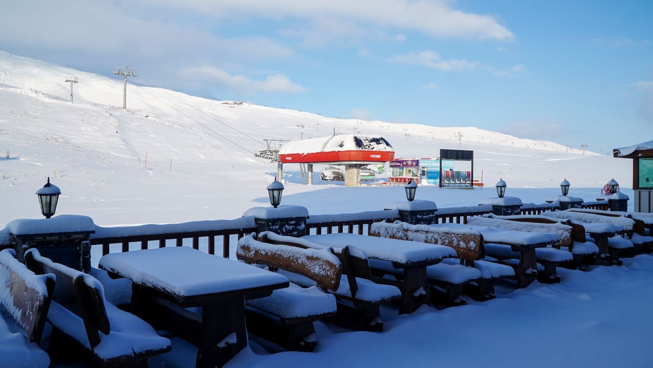 Erciyes Dağı'nda kar kalınlığı 40 santimi buldu 8