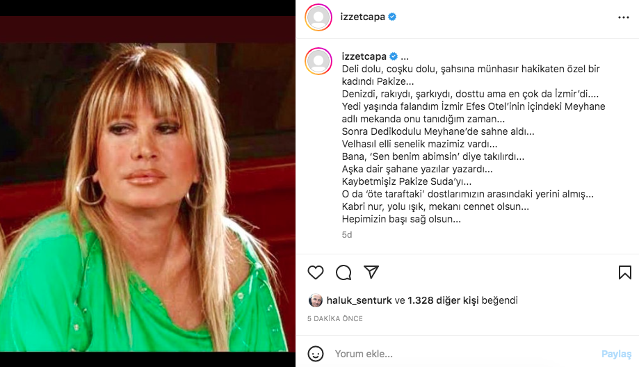 Pakize Suda'nın vefatı sanat camiasını yasa boğdu 6