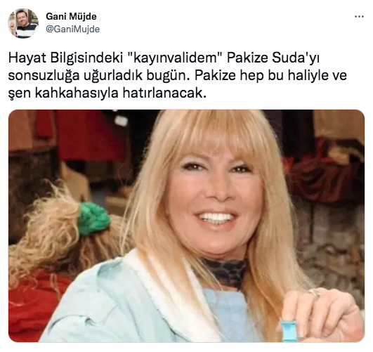 Pakize Suda'nın vefatı sanat camiasını yasa boğdu 8