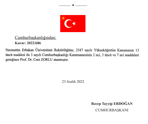 Resmi Gazete'de yayımlandı: 6 üniversiteye rektör atandı 7