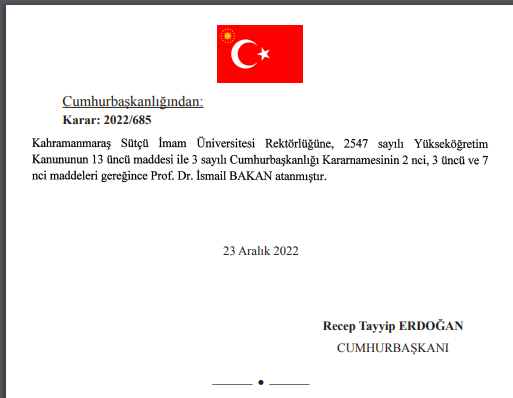 Resmi Gazete'de yayımlandı: 6 üniversiteye rektör atandı 6
