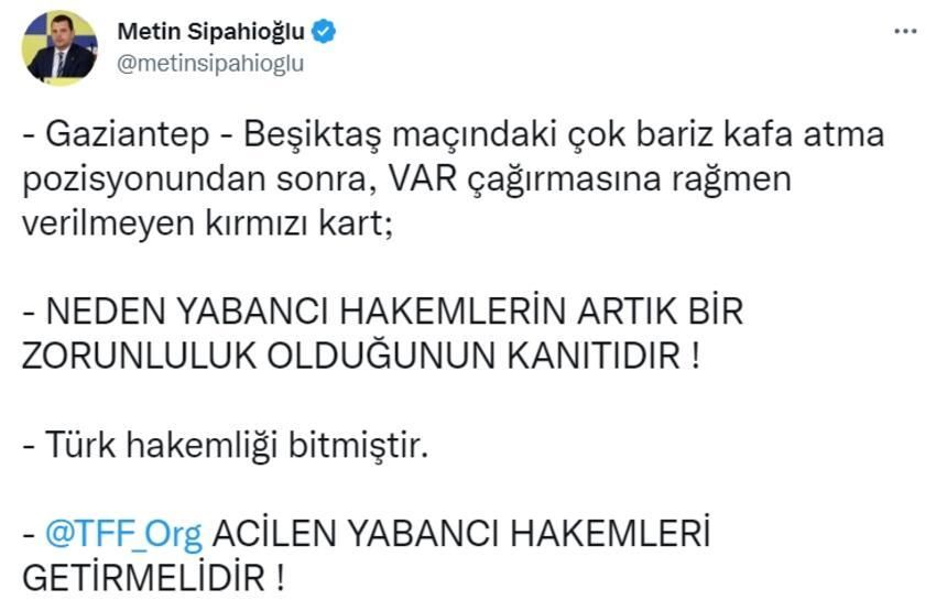 Gaziantep FK - Beşiktaş maçı sosyal medyayı salladı! ''Pes, benim lafım sözüm kalmadı...'' 12
