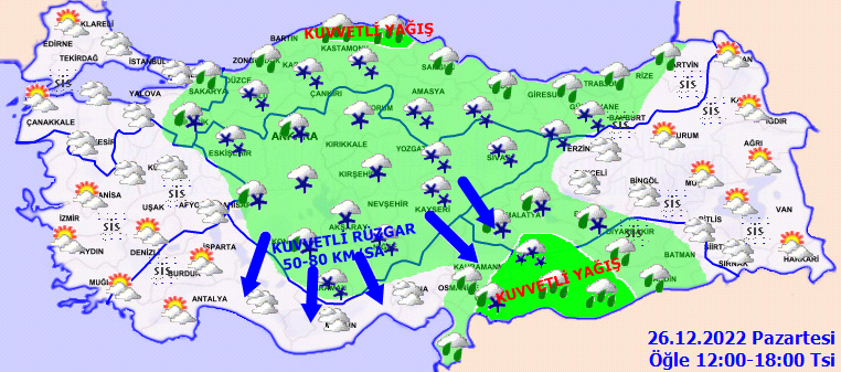 Kuvvetli yağış, fırtına, kar, sis... Evden çıkacaklar dikkat! Meteorolojiden 18 ile uyarı 3