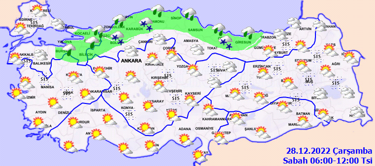 Meteorolojiden 5 ile sarı kodlu uyarı! Yağmur ve yoğun kar yağışı bekleniyor 2