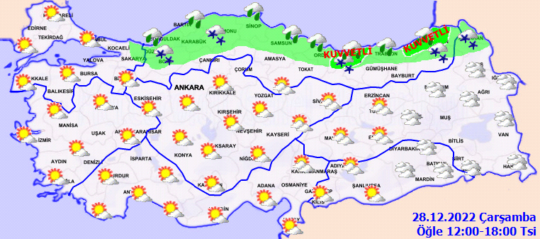 Meteorolojiden 5 ile sarı kodlu uyarı! Yağmur ve yoğun kar yağışı bekleniyor 3