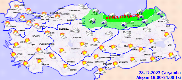Meteorolojiden 5 ile sarı kodlu uyarı! Yağmur ve yoğun kar yağışı bekleniyor 4