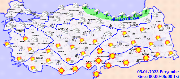 İç kesimlere karla karışık yağmur ve kar yağışı uyarısı! 4