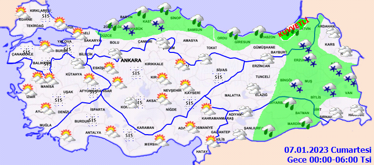 Sağanak, kar, sis, fırtına...Meteoroloji vatandaşları uyardı 5