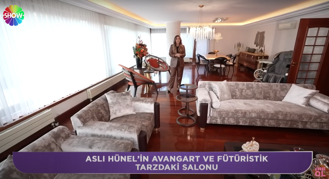 Aslı Hünel evinin kapılarını açtı... Avizenin fiyatı dudak uçuklattı 8