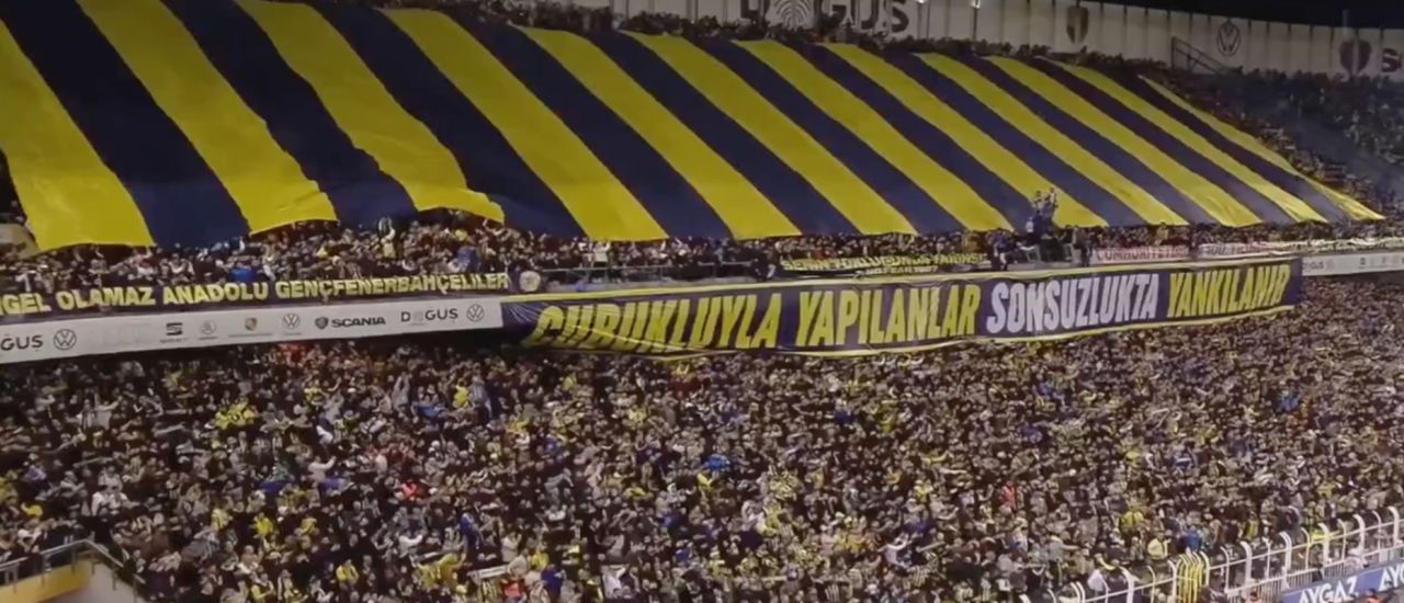 Fenerbahçe’nin koreografisi dikkati çekti! 2
