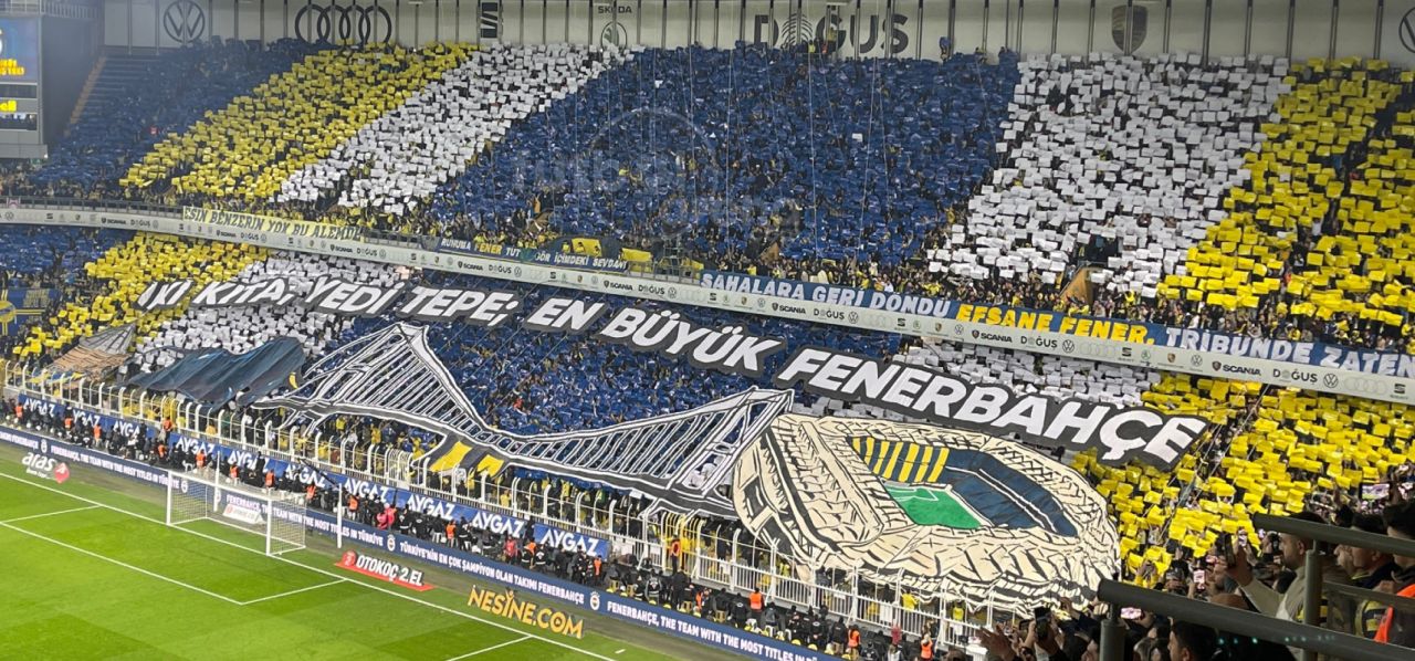 Fenerbahçe’nin koreografisi dikkati çekti! 4