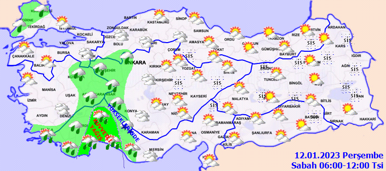 Meteorolojiden 3 ile turuncu kodlu uyarı! Şiddetli yağış, yoğun kar ve fırtınaya dikkat! 2
