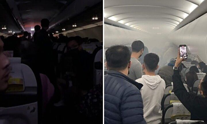 Uçakta korku dolu anlar: Şarj cihazı alev aldı, iki yolcu yaralandı 2