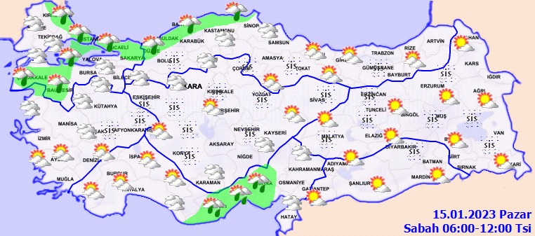 Sağanak, kar, sis... Meteoroloji birçok il için uyarı yaptı 2