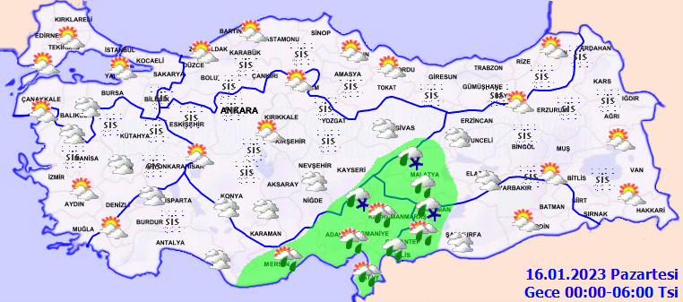 Sağanak, kar, sis... Meteoroloji birçok il için uyarı yaptı 5