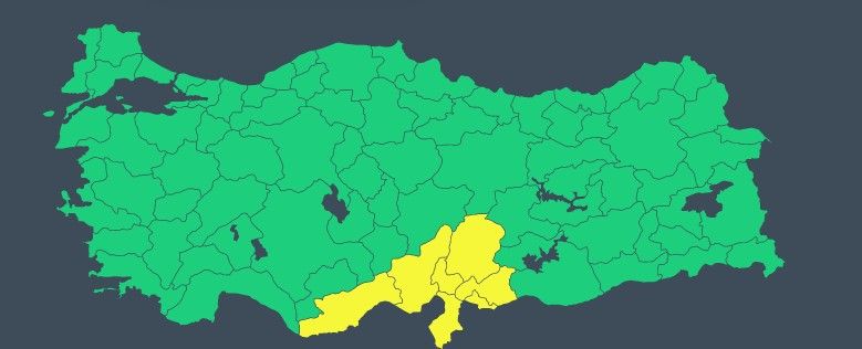 Meteorolojiden 6 kente sarı alarm! Kuvvetli yağış ve kar geliyor! 6