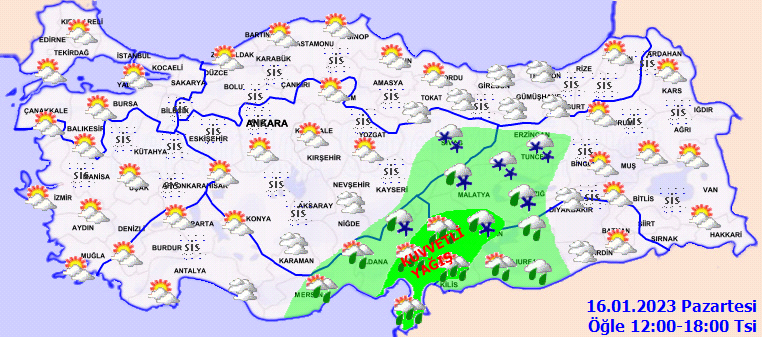 Meteorolojiden 6 kente sarı alarm! Kuvvetli yağış ve kar geliyor! 3